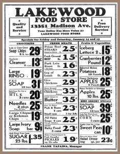 Free Collectible 1938 Food Store Ad With Art Buy